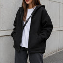 Casaco Feminino Oversize Preto